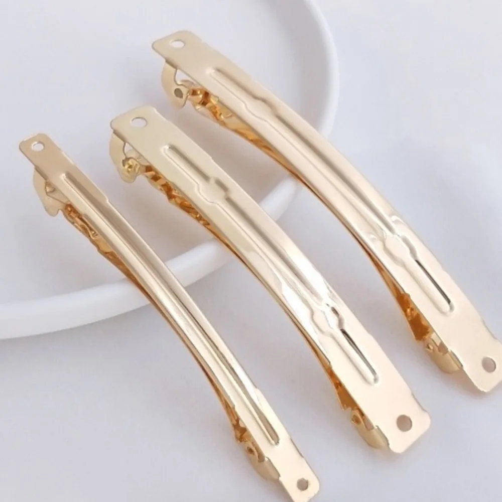 

14K Gold Color Korean New Hairpin Top Clip Handmade DIY Hair Accessories Material Head Jewelry Spring Hairpin Accessories