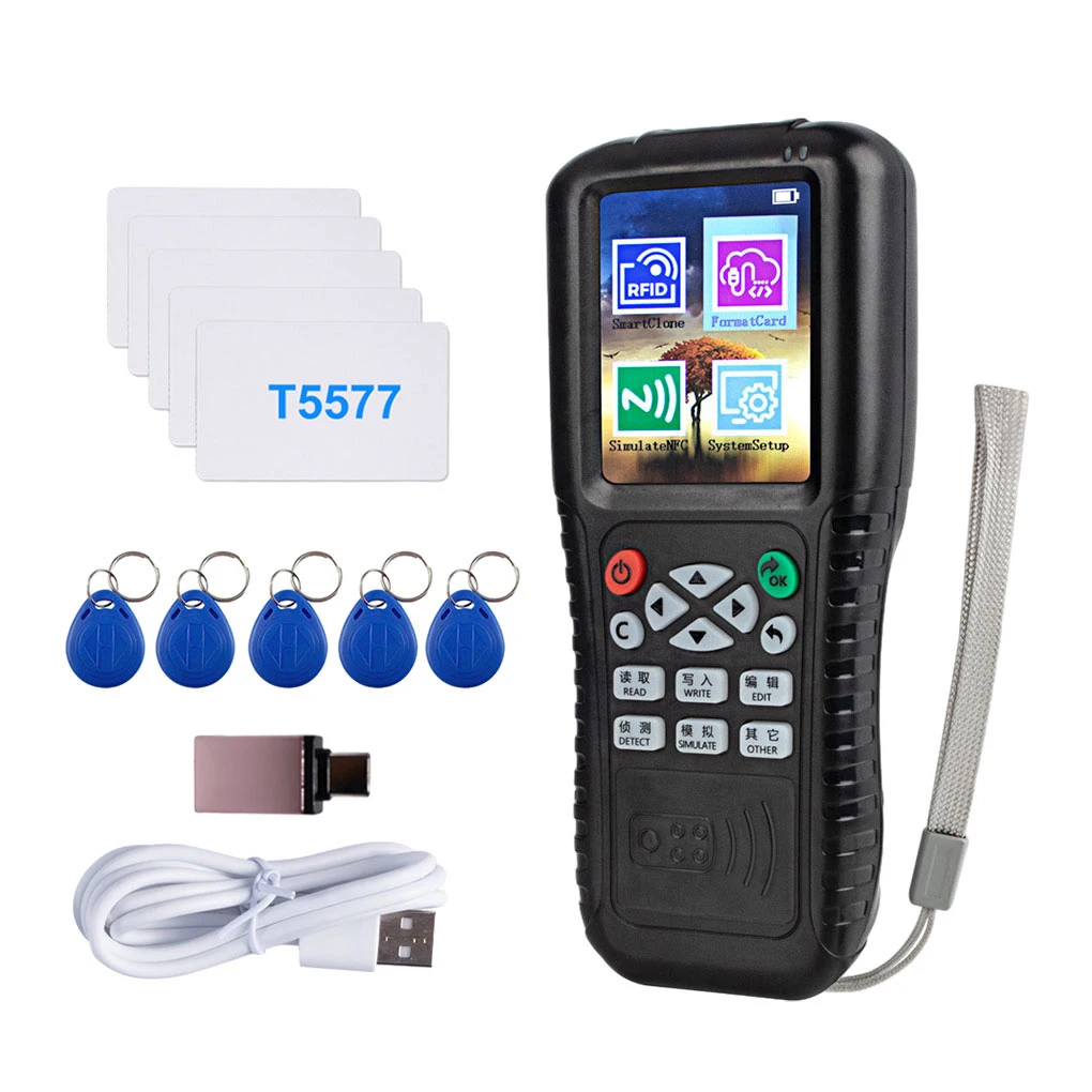 

NFC RFID-считыватель копировальных карт, писатель, устройство чтения карт, RFID-копировальное устройство, устройство чтения смарт-карт, писатель X100 + 10 UID