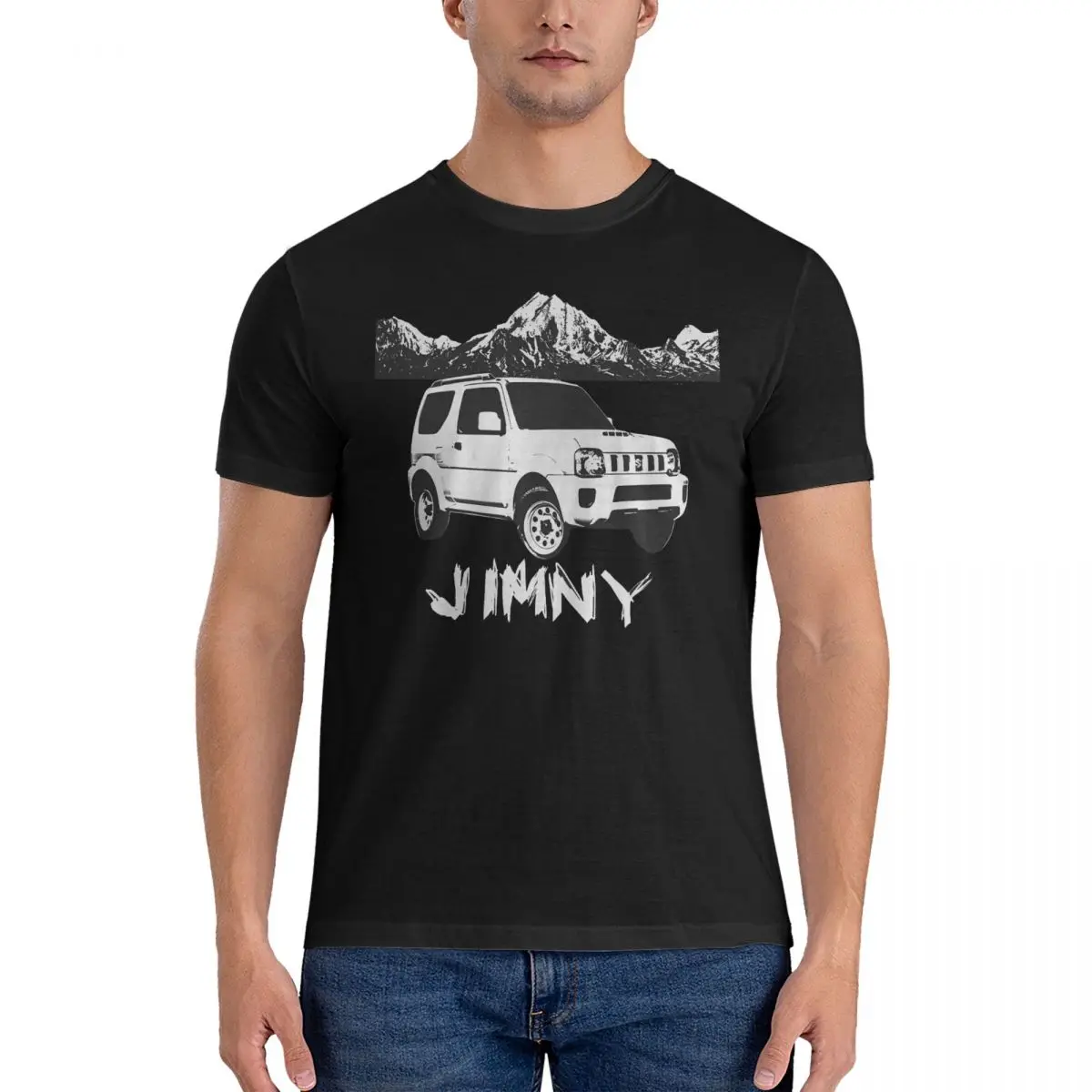 Jimny Men\'s T Shirt S-SUZUKI Casual Tees Short Sleeve O Neck T-Shirt 100% Cotton Gift Idea Tops