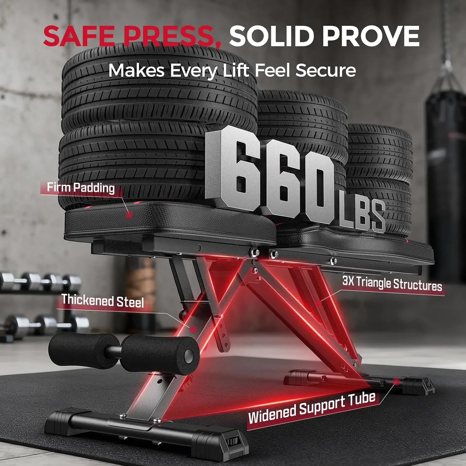 Adjustable Workout Weight Bench For Full Body