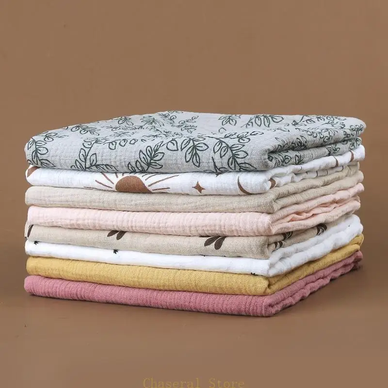 E7CE Multi-Use Baby Blanket Bath Towel Newborn Muslin-Blanket Soft Quilt Crib Bedding