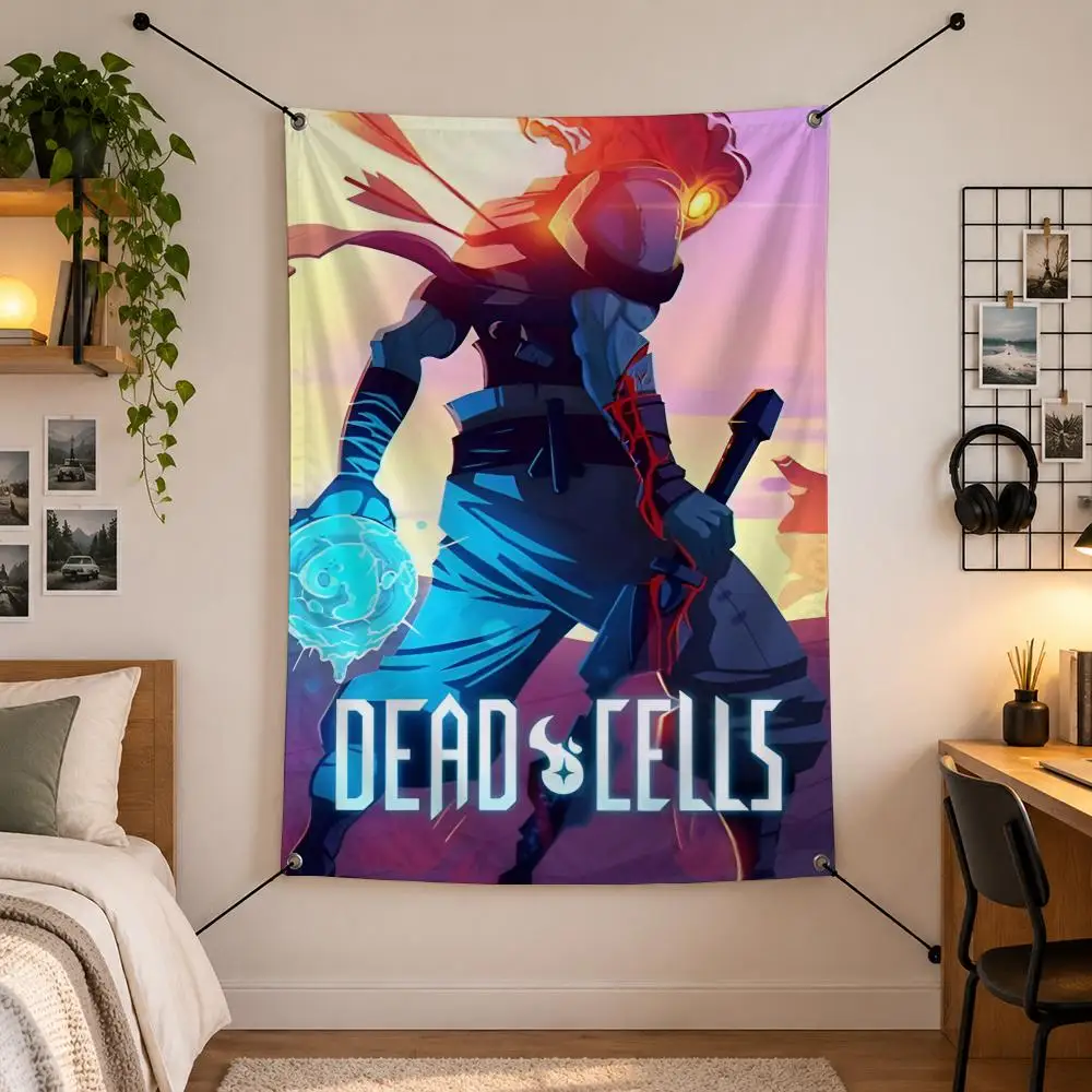 Game D-Dead Cells Flags Vertical Wall Hanging for Bedroom Dorm Living Room Party Garage Camping