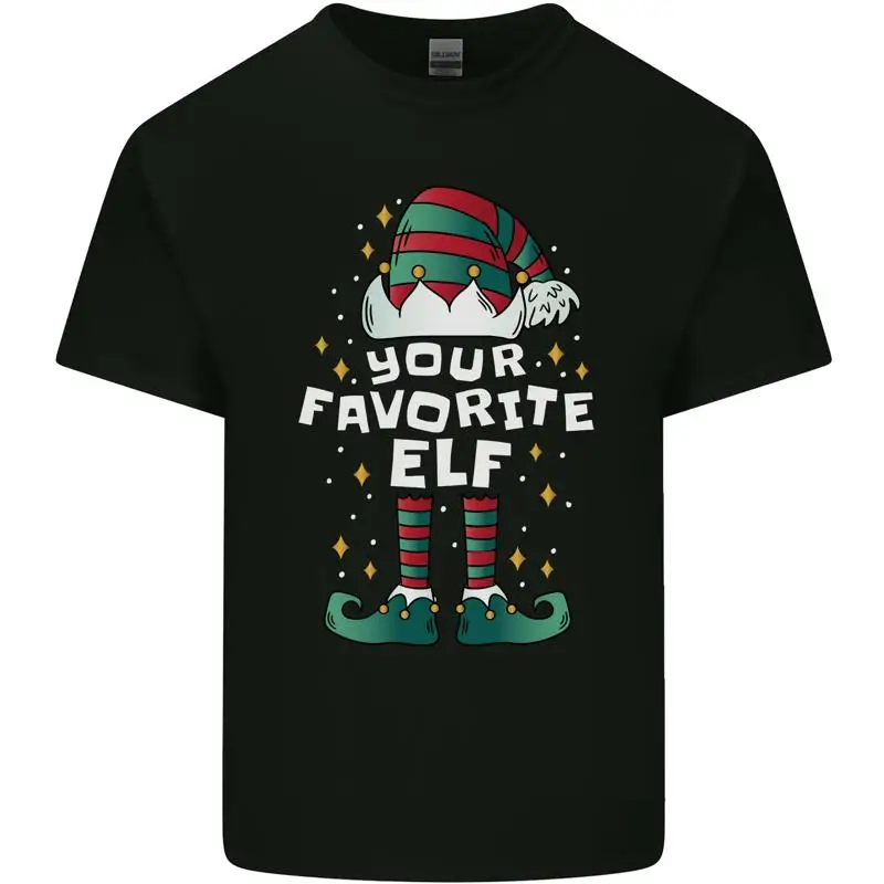 

Ihre Lieblings Elfe Lustig Weihnachten Herren Baumwolle Maglietta T-Shirt