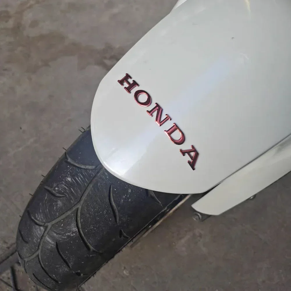 Pegatina de motocicleta Honda, pegatina de tanque de combustible 3D, logotipo, protección solar de goma suave, resistente al agua