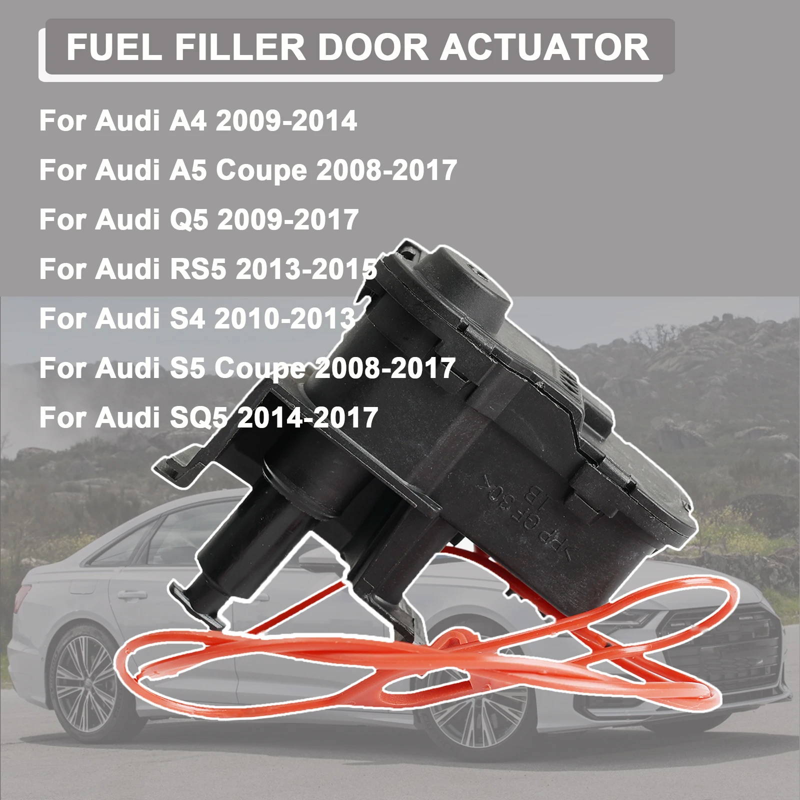 Tampas de combustível motor do atuador de bloqueio de liberação da porta da aleta para audi a4 a5 q5 rs4 rs5 2007-2013 2014 2015 2016 2017 8k0862153h 8k0862153j