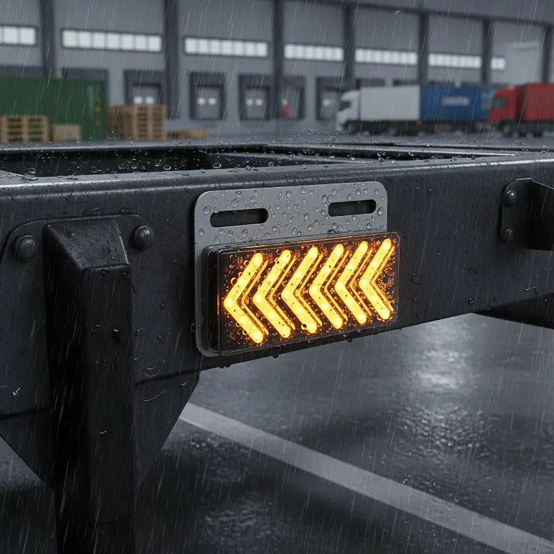 Multi-Flashing Mode LED Arrow Strobe Light Waterproof 12V 24V for Truck Trailer Turn Signal Warning Light