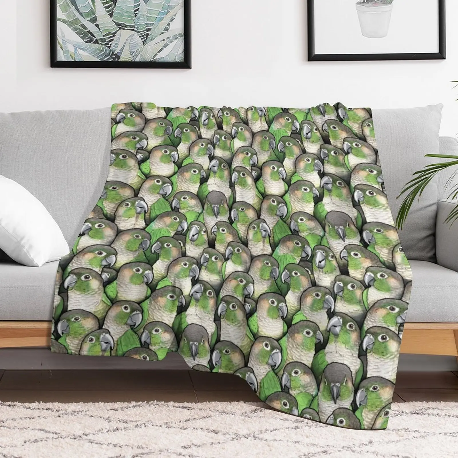 Green-cheeked Conures Throw Blanket valentine gift ideas Bed Fashionable Blankets