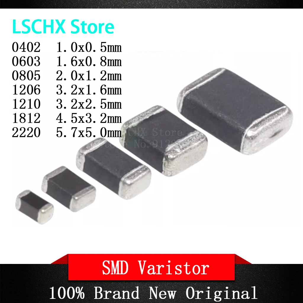 50pcs 1206 SMD Varistor Direct current voltageDC 3.3v 5.6v 8v 9v 11v 12v 14v 16v 18v 22v 24v 30v 36v 39v 42v 48v 56v 60v 68v 85v