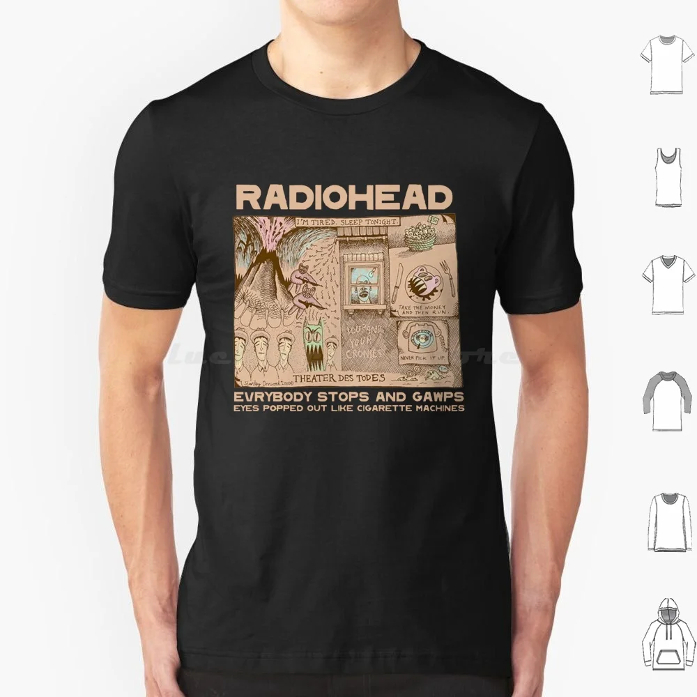 موافق الكمبيوتر الانحناء في طفل الذاكرة حائل للص بابلو القمر تي شيرت القطن الرجال النساء DIY بها بنفسك طباعة راديوهيد زحف Radiohead 1