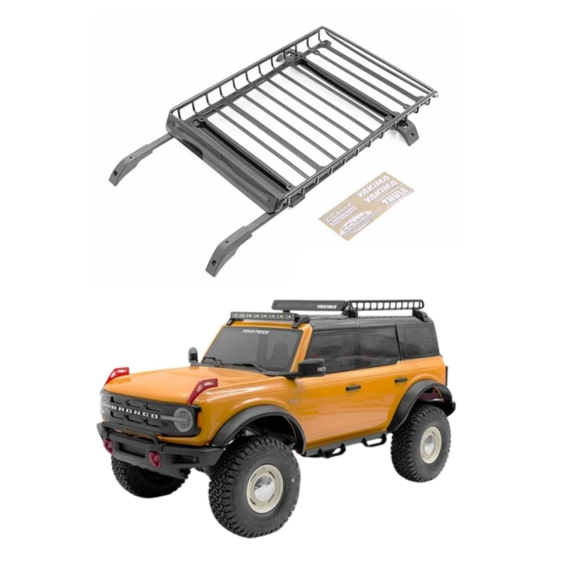 

1/10 Car Roof Rail + Luggage Rack for Rock Crawler Truck TRX4 Lima 2021 Bronco Rc Climbing Carts