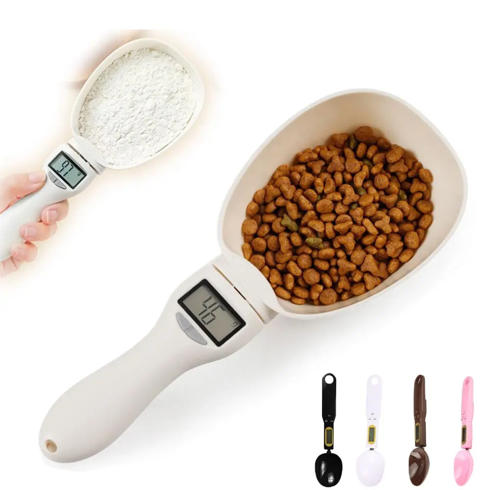 

Electronic Food Measuring Scoop Scale Mini High Precision Pet Food Measuring Scoop Precise With LCD Screen