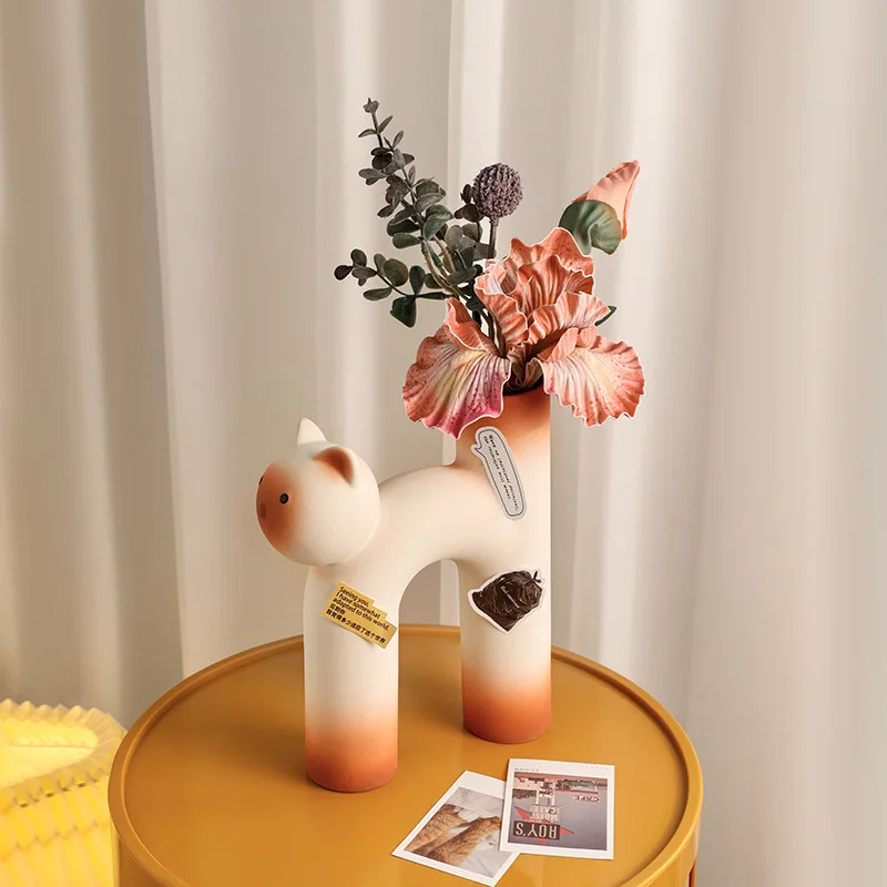 

Creative french ceramic vase ornament - perfect for living room floral arrangements and home dining tables