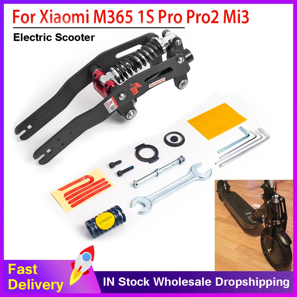 Monorim M0 V4 Modified Shock Absorber And Suspension Kit For Xiaomi M365 1S Essential Pro Pro2 Mi3 Electric Scooter Parts