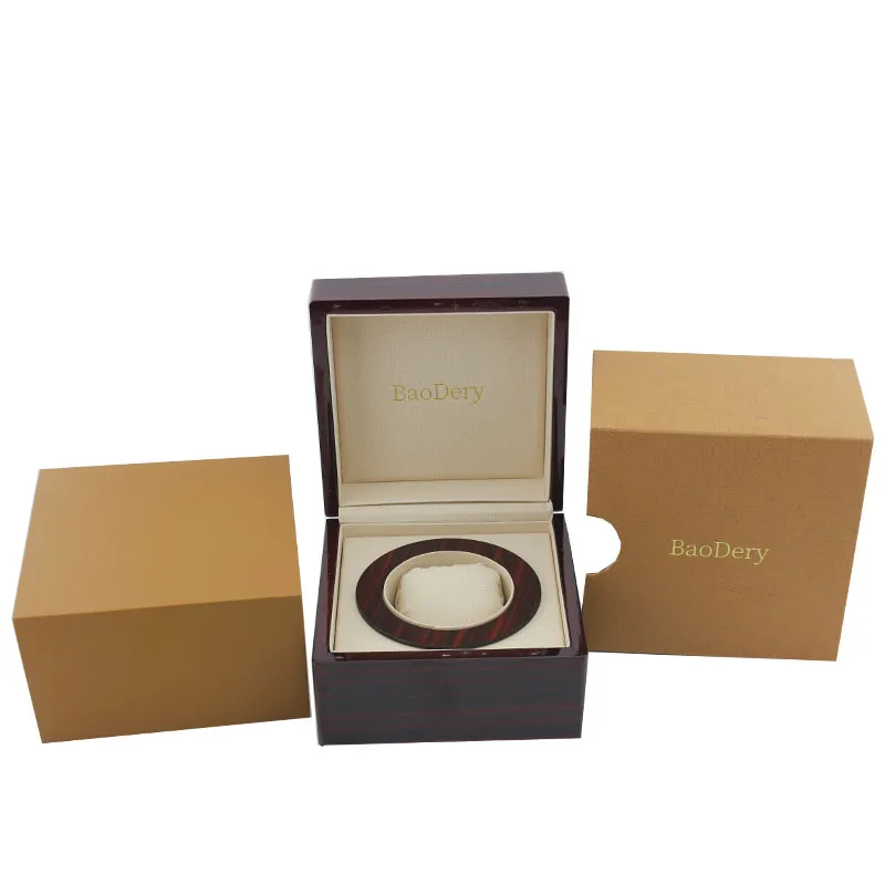 

Exquisite paper jewelry watch gift box, dustproof and protective empty box, original packaging, European style, Free shipping