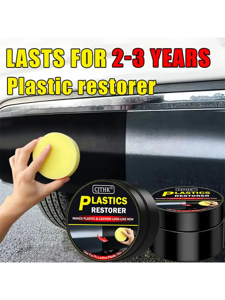 Preparat do renowacji plastików samochodowych, przywracający czarny połysk, środki do czyszczenia samochodów, przywracanie plastików i skóry, polerowanie i naprawa samochodów, powłoka renowacyjna. — zdjęcie 2