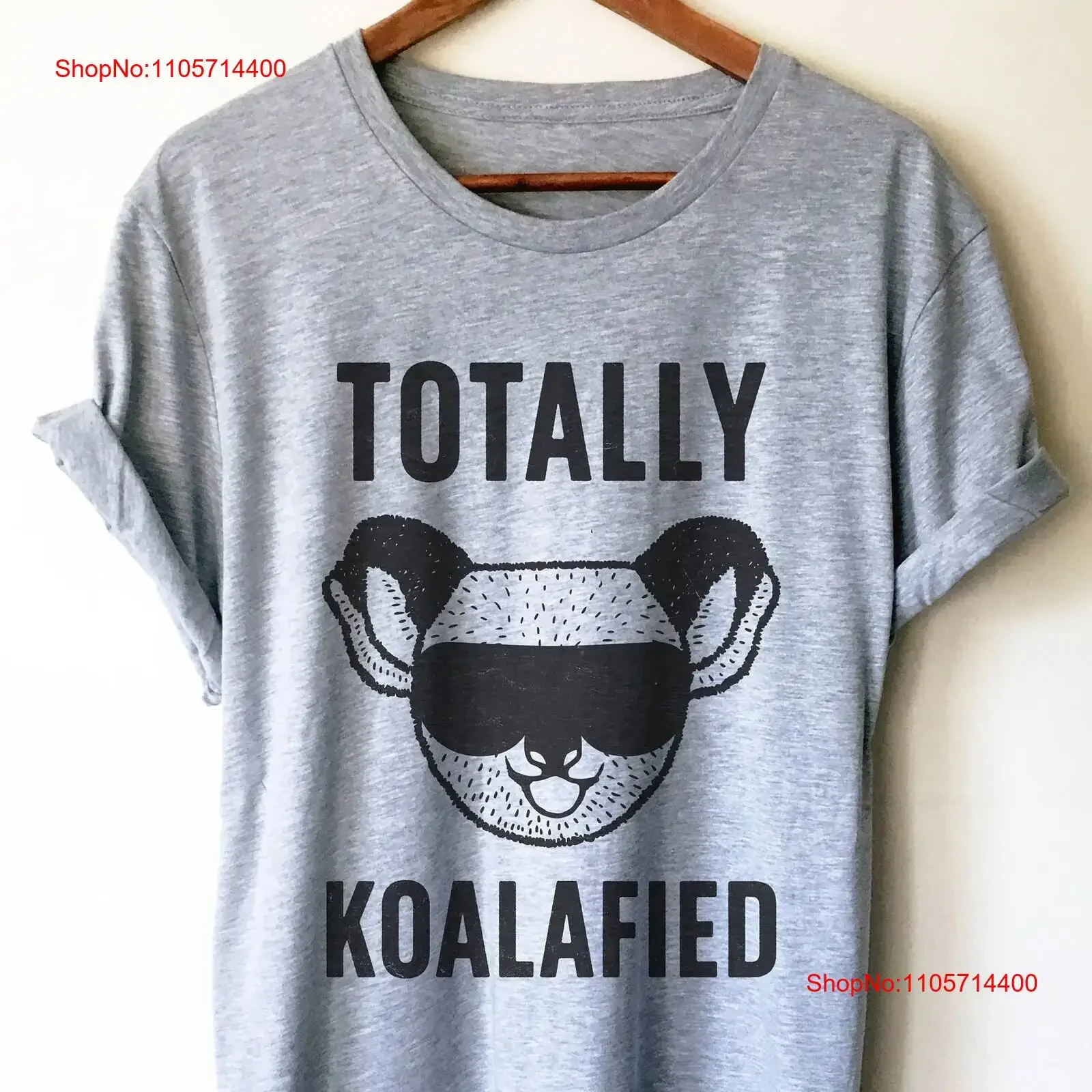 Totally Koalafied T Shirt Koala bear gift Australia Animal Graduation vintage Washed Comfortable Versatile streetwear Stylish