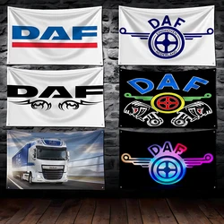 3x5 Ft Flag DAF Truck Polyester Digital Printing Banner for Garage Wall Art Out Door Decoration With Brass Grommets