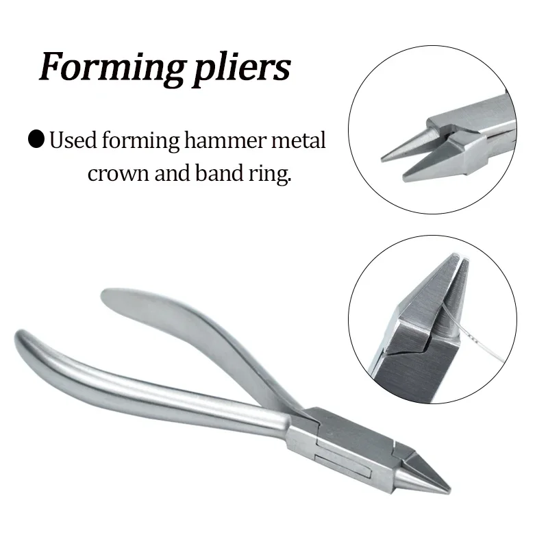 Dental Orthodontic Pliers Wire Bending Tools for Braces Orthodontist Forceps Stainless Steel Loop Forming Instrument - Image 3