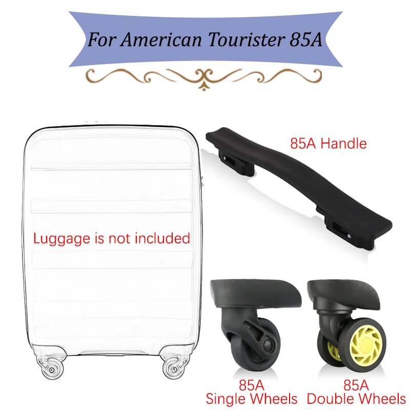 Wheels and Handle for American Tourister 85A Luggage Spare Parts Suitcase Accessories Replacement Repair Wear-resistant Durable