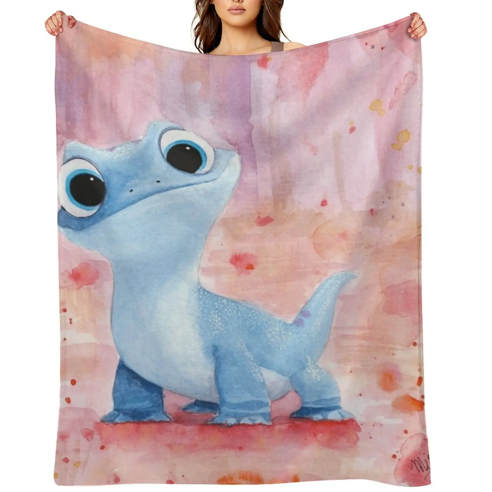 Bruni, the fire salamander Throw Blanket sofa bed decorative Thin for winter Shaggy Loose Blankets
