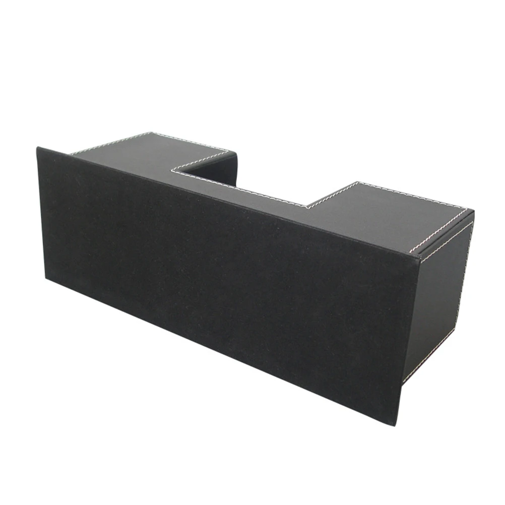 

Pen Holder PU Desktop Organizer Office Supplies Business Card Holder Sturdy Practical Elegant Design Desk Tidy