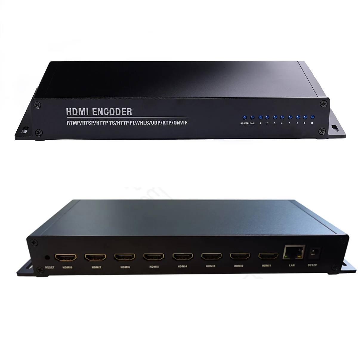 

HD VBR CBR H.264 8-Channel Video Audio Broadcast Encoder Hardware For Live Streaming Media