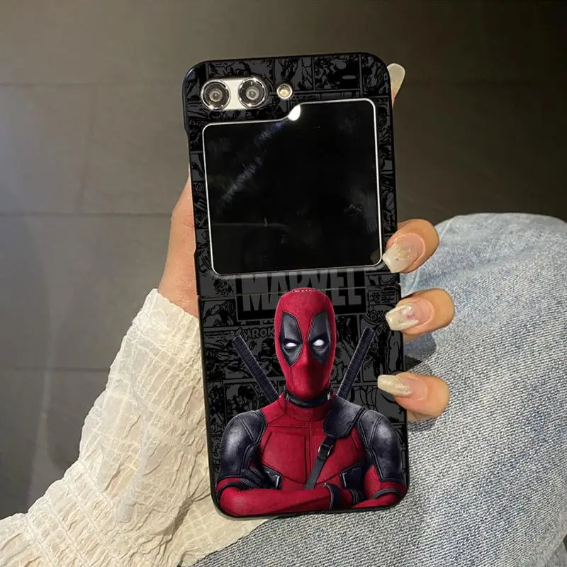 Deadpool Mutants Wolverine phone Cases for Samsung Galaxy Z Flip 5 6 case ZFlip4 ZFlip5 5G ZFlip3 Flip funda Antiscratch cover