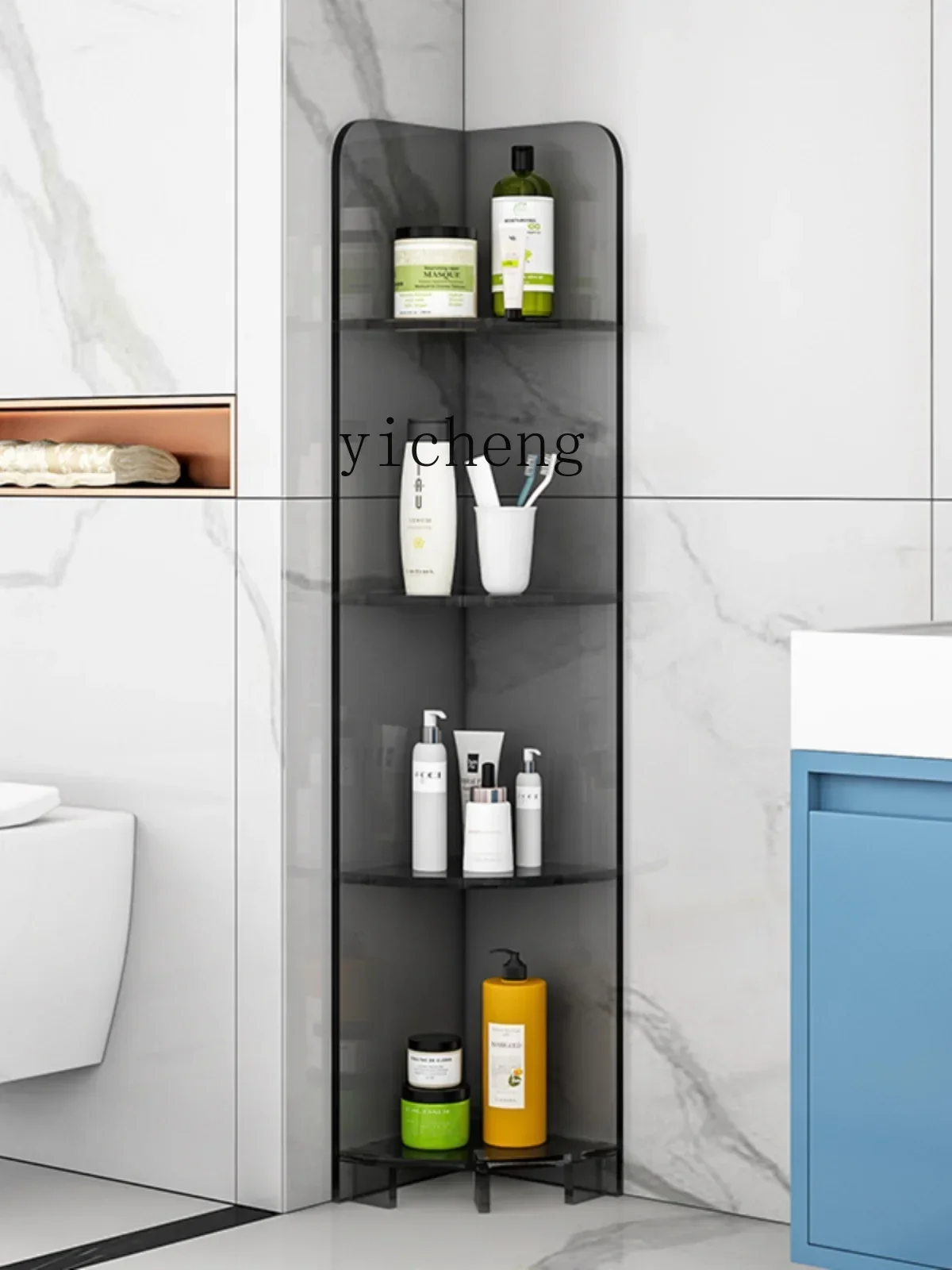 u11 Corner Storage Cabinet Acrylic Cosmetics Floor Storage Rack Bathroom