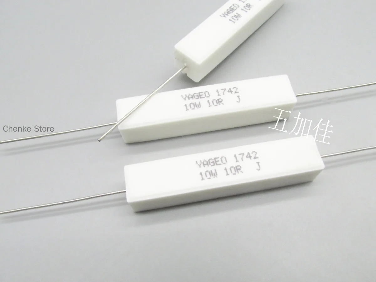 

20PCS/Taiwan produced SQP 10W 10R 10W 10RJ 5% SQP10AJB-10R wire wound cement frequency divider ceramic resistor