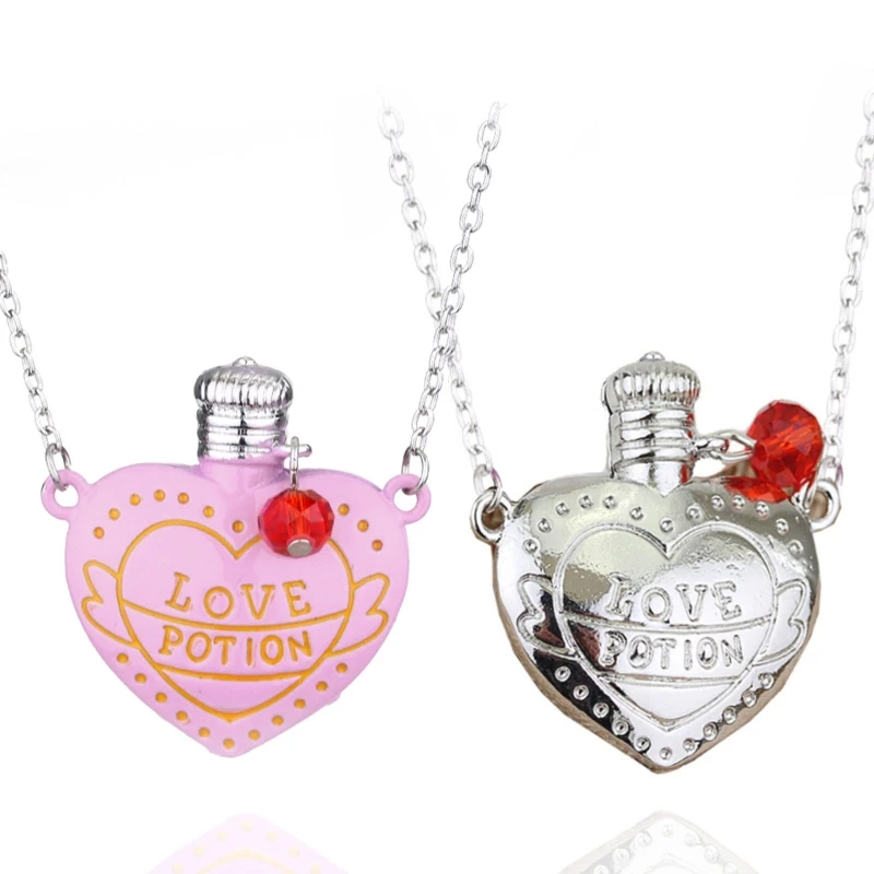 Love Potion Three-dimensional Hip-hop Style Long Chain Fashion Jewelry  Little Bottle Necklace Gift for Women Girls