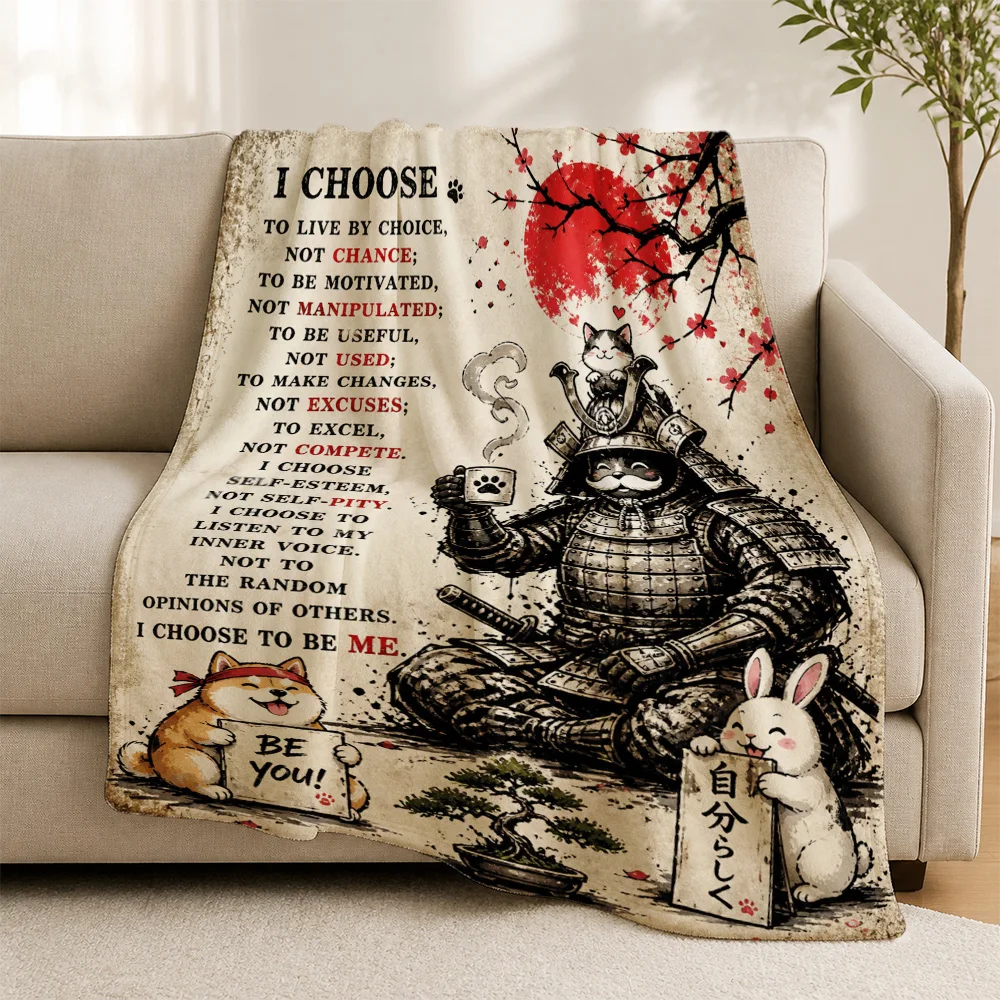Ultimate Inspirational Quote Throw Blanket Sofa Throw Cozy Home Decor Cartoon Anime Art Print Motivational Spiritual Gifts for C