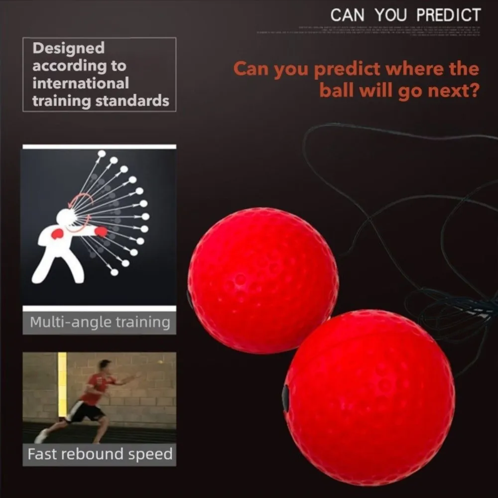 Portable 25g Reflex Punching Ball with Headband PU Boxing Training Ball Improve Speed Fitness reaction ball Speed Training