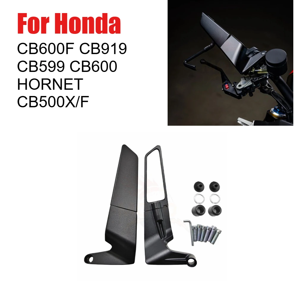 

For Honda CB600F CB919 CB599 CB600 HORNET CB500X/F CB 600 500 Motorcycle New Pattern High Quality CNC Rearview Mirror Fixed Wing