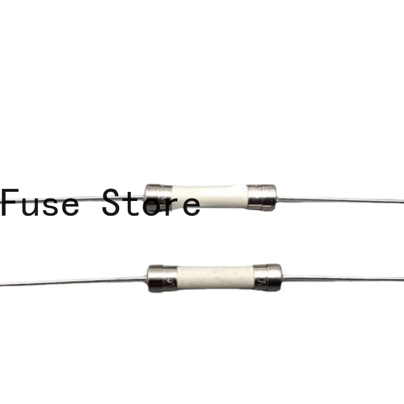 10PCS 6 * 32 Explosion-proof Ceramic Fuse Tube With Lead Pin Fast  F8A F10A F12A 250V