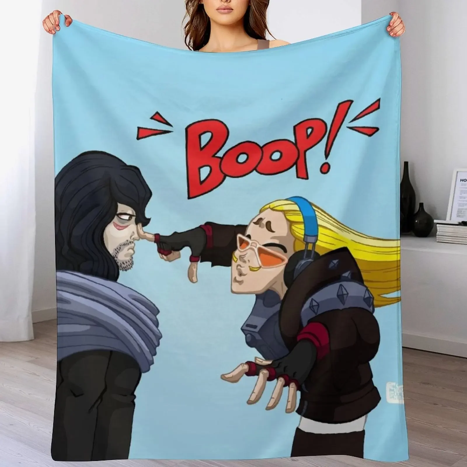 Boop! Throw Blanket Flannel Fleece Soft Warm Throw Blanket