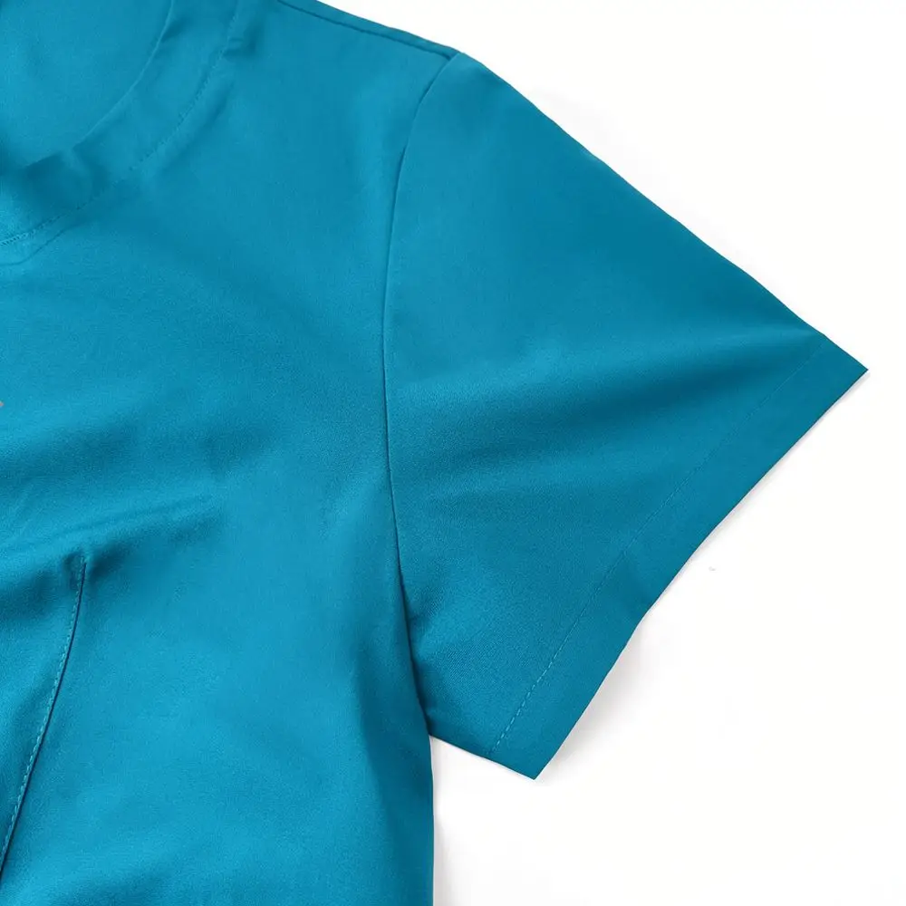 Unisex Medical Uniform Set Quick Dry Breathable Scrub Suit Professional Healthcare Nursing Clinic Workwear