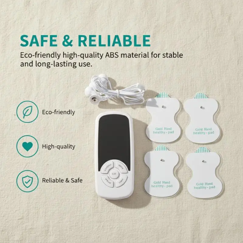 6 Modes Tens Electric Massager Muscle Relax Device Full Body Stimulator Back Waist Knee Healthy Care Patchs Digital Massage Tool