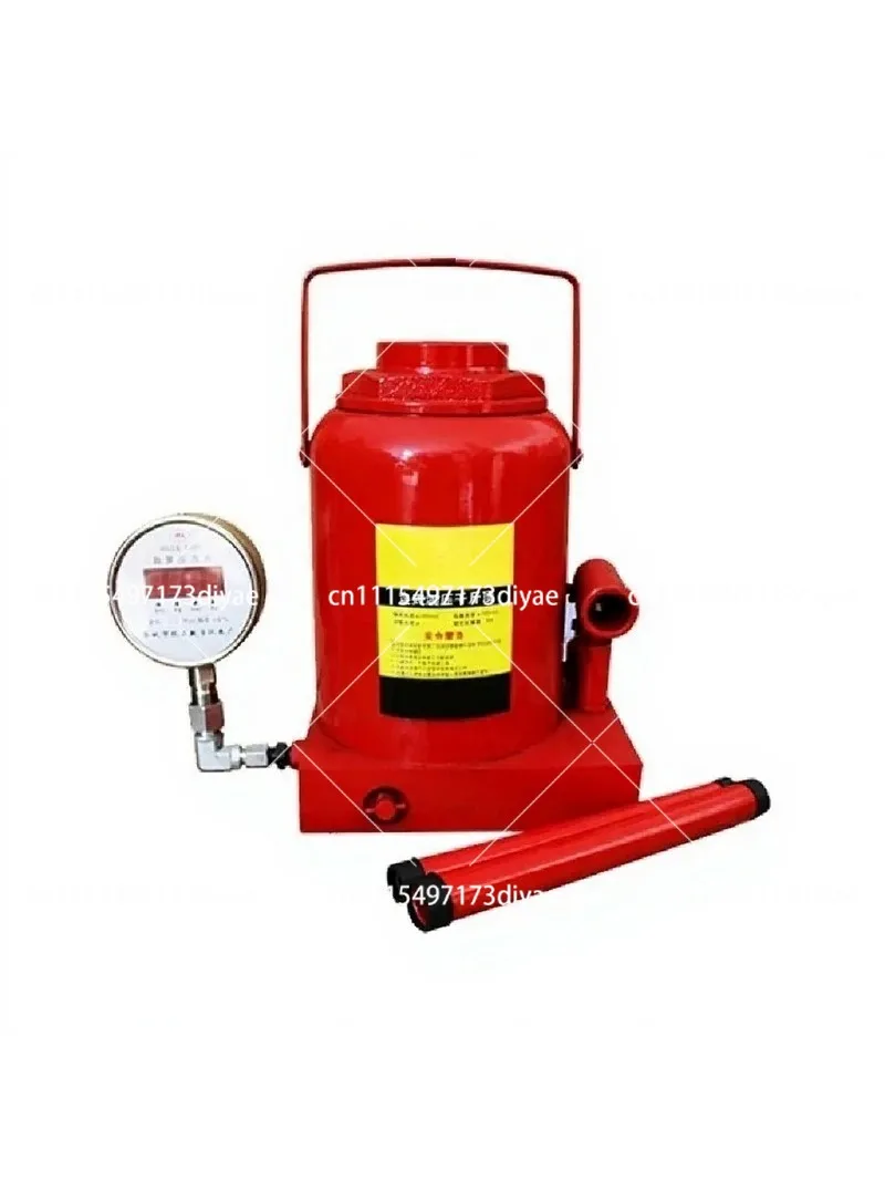 Vertical Hydraulic Cylinder Jack with Pressure Gauge for Laboratory Experiment Use