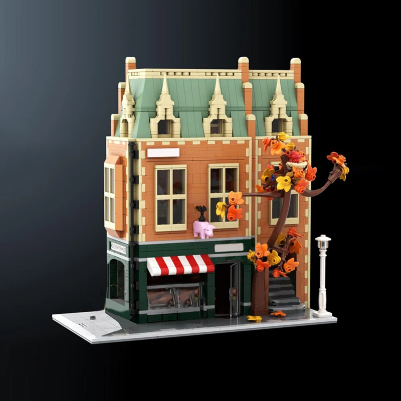 NEW 1898PCS City Hot Selling Street View Moc Modular Butcher building Model DIY creative ideas Child Toy christmas Gift Blocks