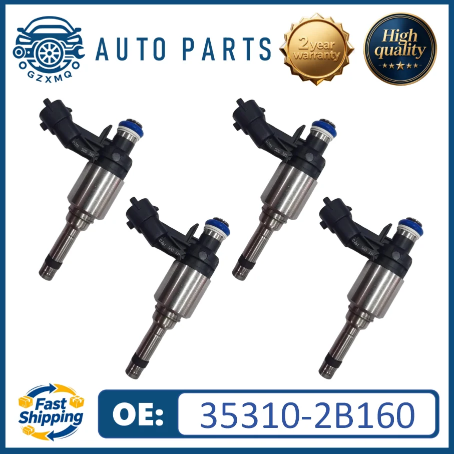 4pcs 35310-2B160 Fuel Injectors For Hyunda-i Tucson Veloster Kia 1.6L Turbo 2012-2015 #0261500331
