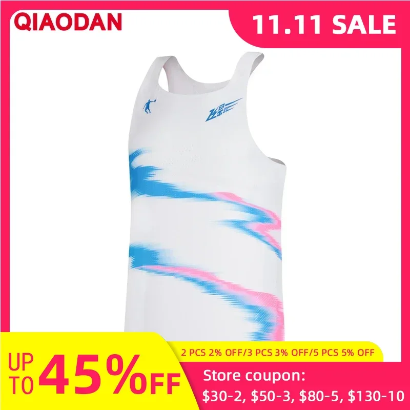 

QIAODAN Comfortable Sports Vest Women's 2024 Summer New Knitted Breathable Running Fitness Marathon Sleeveless Top ZVS32231366R