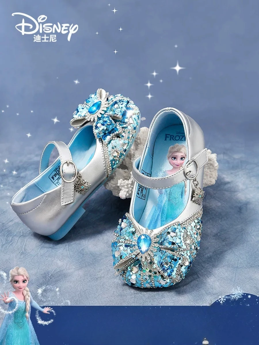 

Новые милые сандалии Disney для девочек в стиле принцессы-русалки, нескользящая спортивная обувь с мягкой подошвой для девочек, подарок