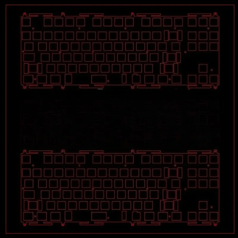 Transition_lite_venom (fix) Positioning Plate Custom PP/aluminium PCB mount Keyboard Board for Mechanical Keyboard Accessories