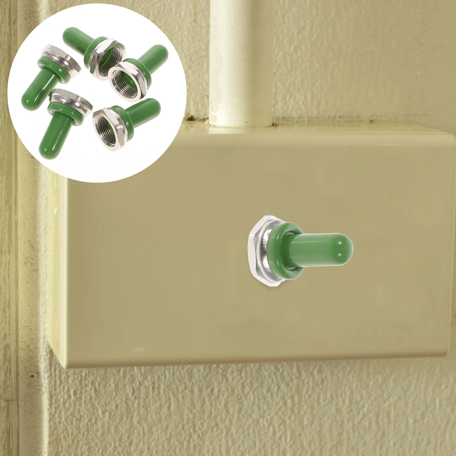 

5 Pcs Switch Cover Guards Protective Caps Toggle Dust Safety Waterproof Electrical Equipment Bright Compact Design