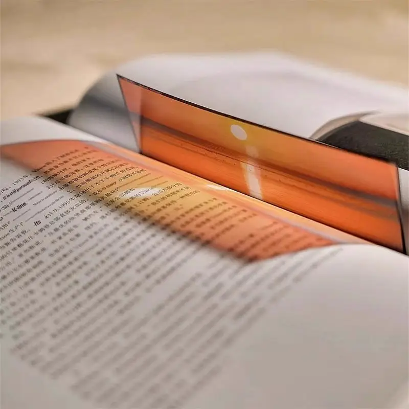 Art Aesthetic Ocean Theme Book Page Clip Transparent Acrylic Film Acrylic Bookmark Ocean Scenery Waves Sailboats Sunrise