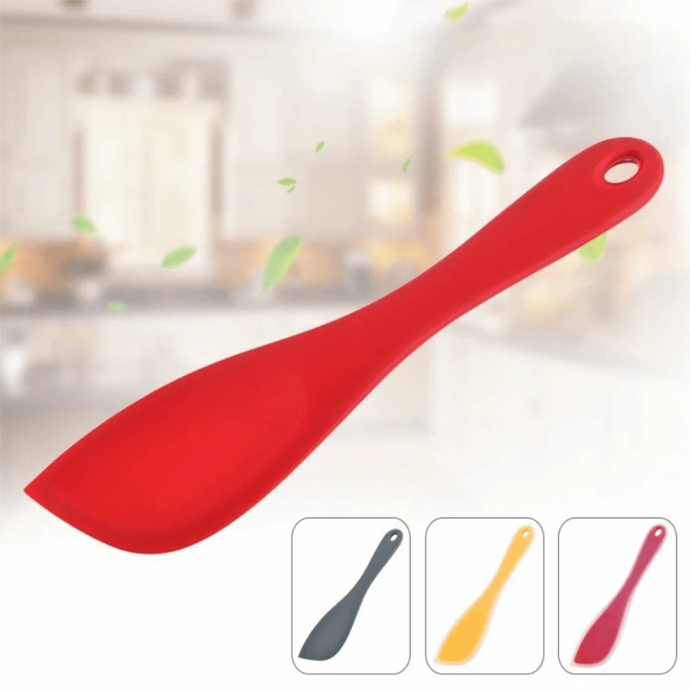 Non Stick Silicone Spatula Food Grade Heat Resistant Cream Butter Scraper Baking Tool Easy to Clean Cake Spatula Stirring
