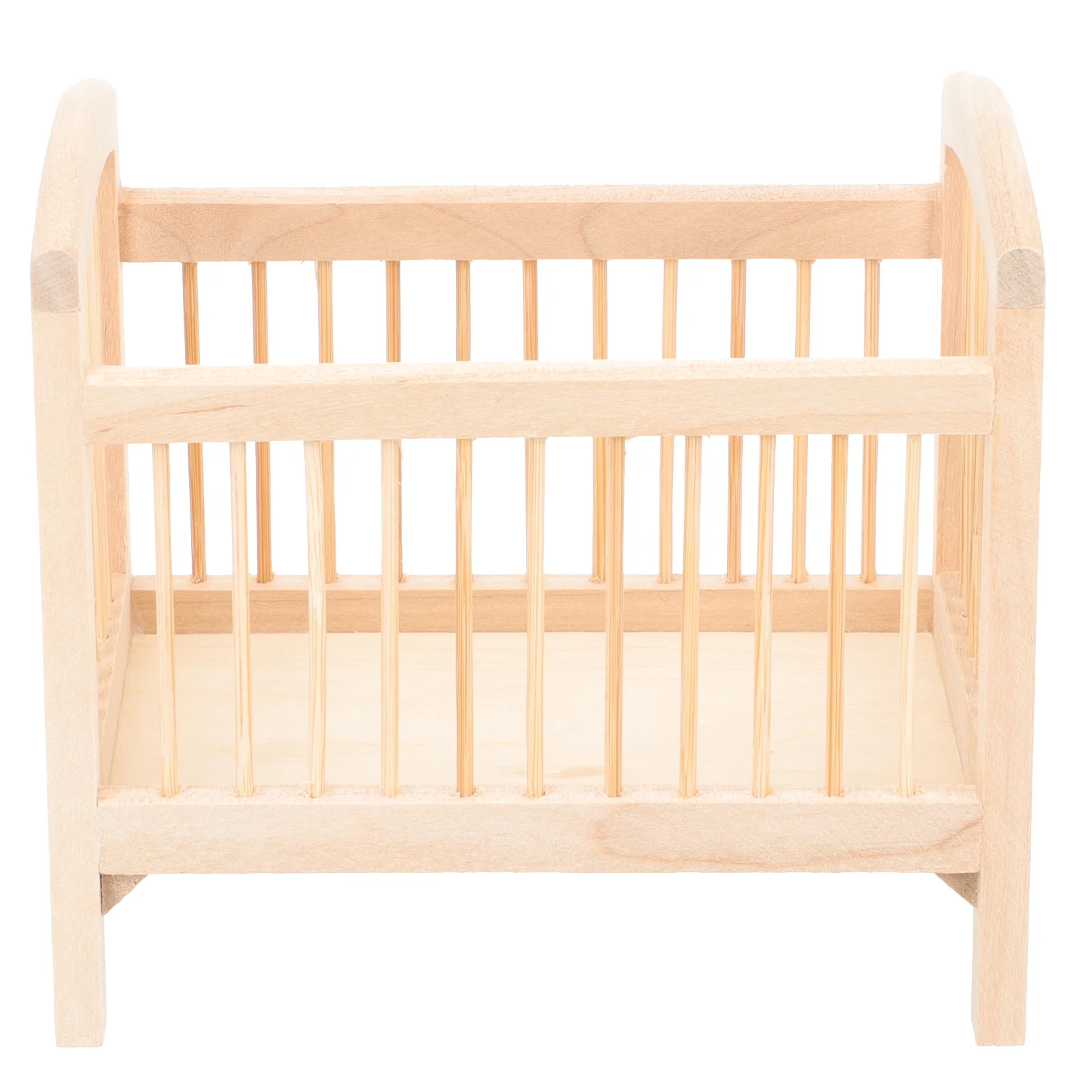 Miniature Wooden Crib Mini Baby Crib Model Miniature Accessory Decor mini crib mini crib small crib