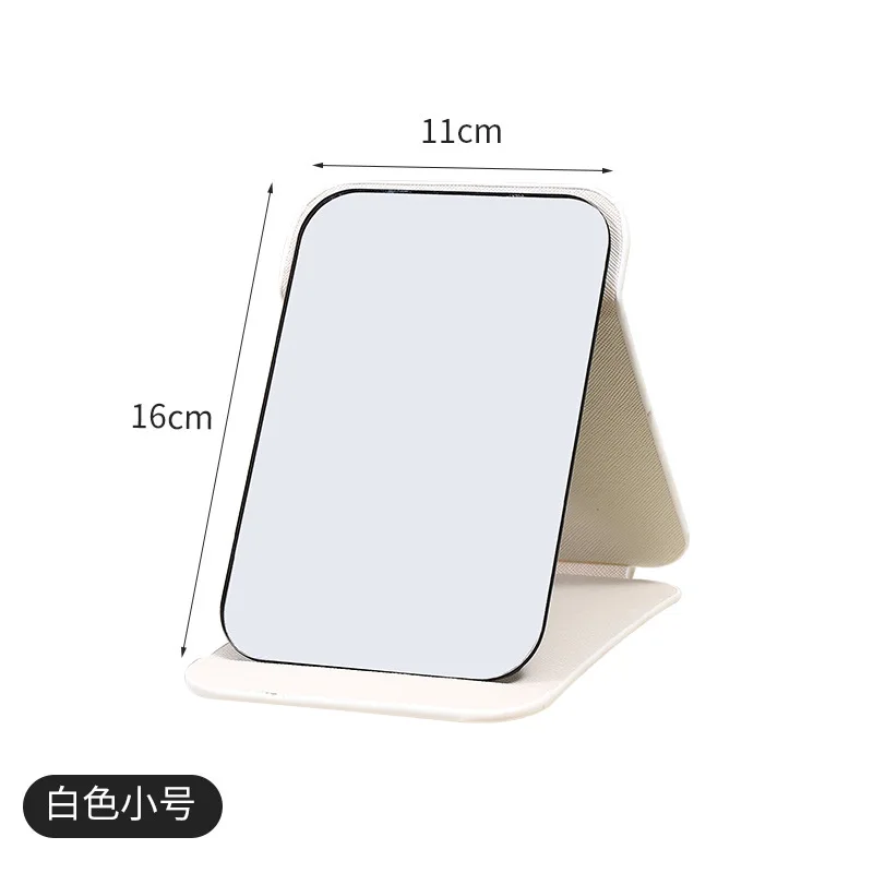 Klappbarer Make-up-Spiegel, hochwertiger tragbarer Desktop-Make-up-Spiegel, einseitig, kreativer, einfarbiger, stehender Make-up-Spiegel für Frauen