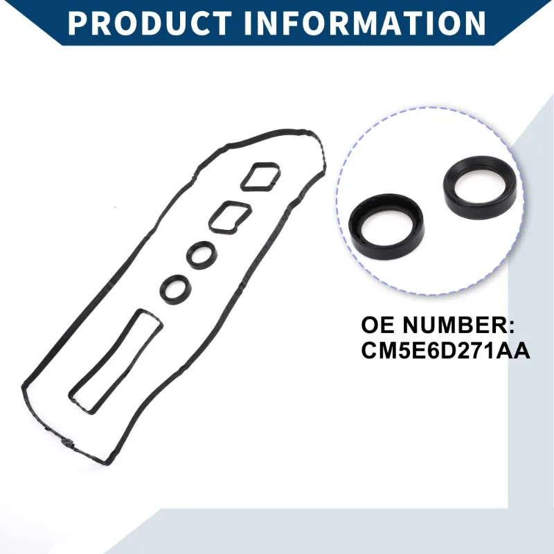 CM5E6D271AA 1 Set Engine Valve Cover Gasket for Ford Focus 2.0L 2012-2018 ECOSPORT CM5Z6584A 5143612