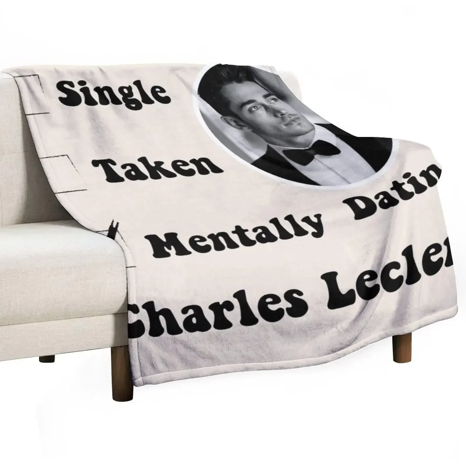 Mentally Dating Charles Leclerc Throw Blanket Hair Sofa Throw Custom Personalized Gift Blankets